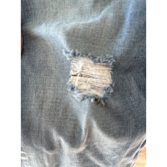 Hudson Womens Nico Cigarette Cropped Jeans Size 30 Distressed Blue Denim - Picture 10 of 14